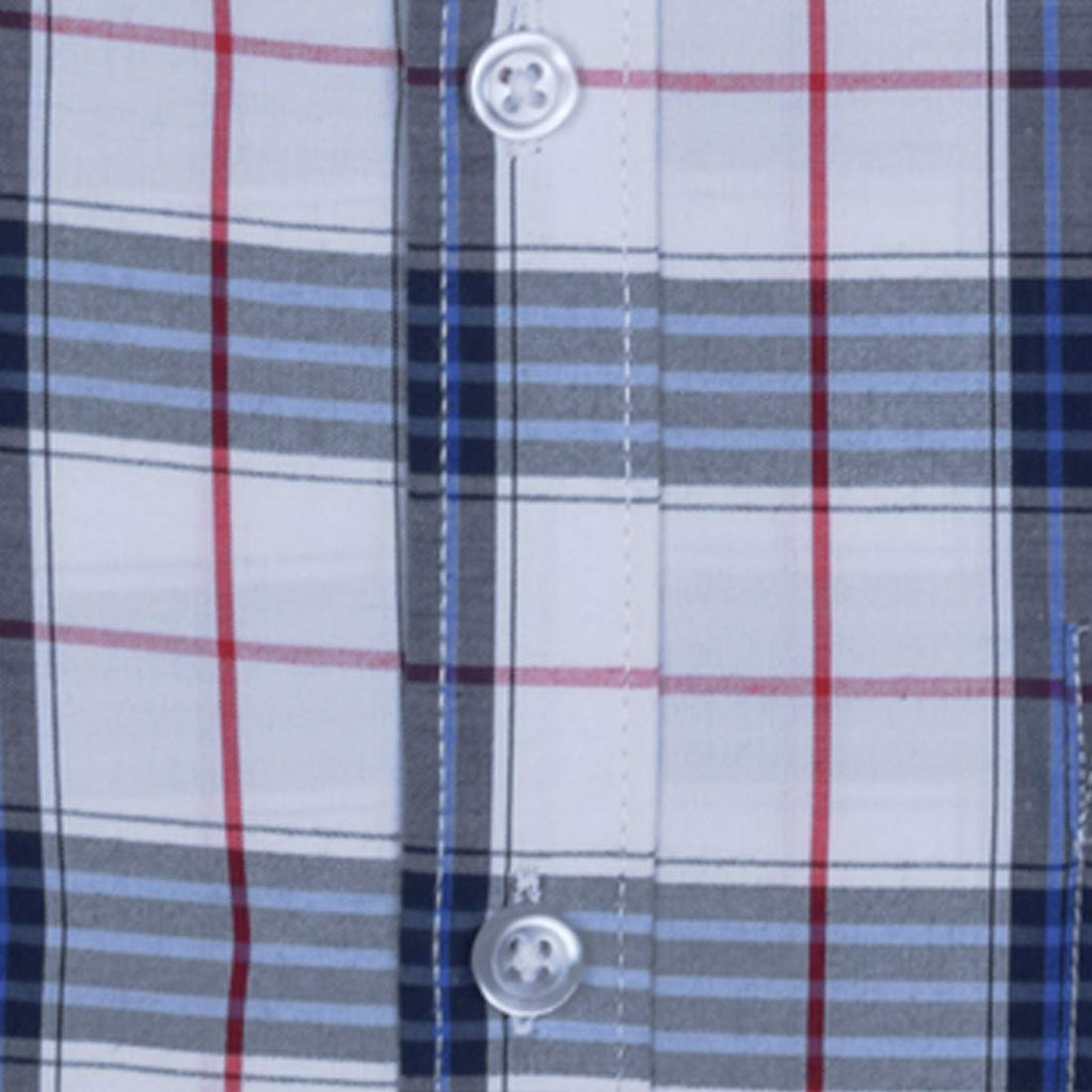 Accox Men's Cotton Checkered Formal Shirt (B08SBL5TZH)