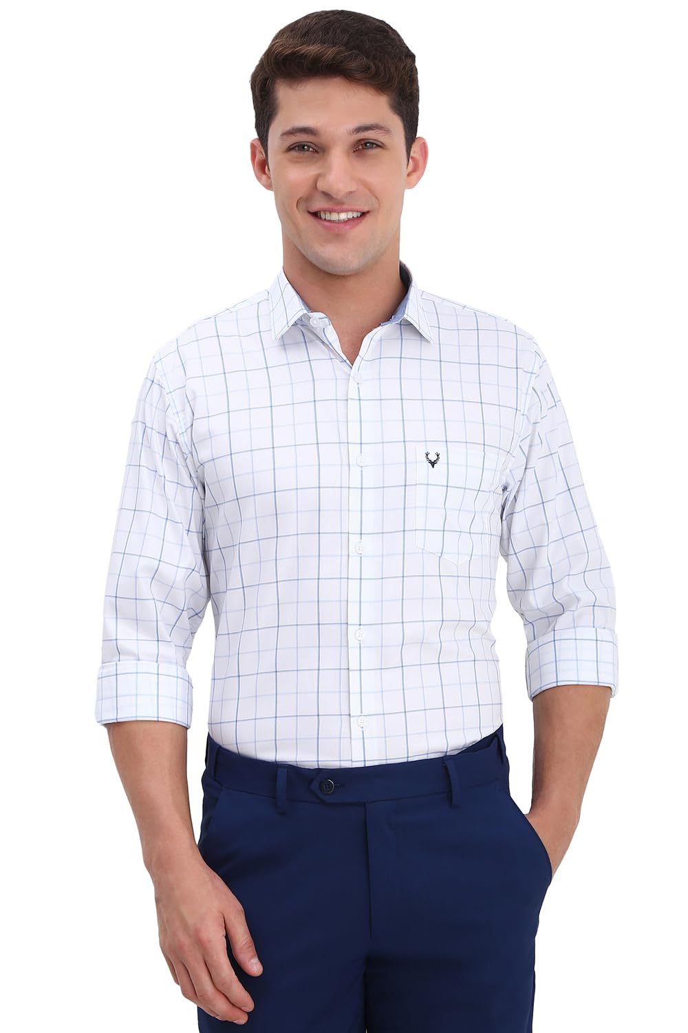Allen Solly Men's Solid Slim Fit Shirt
