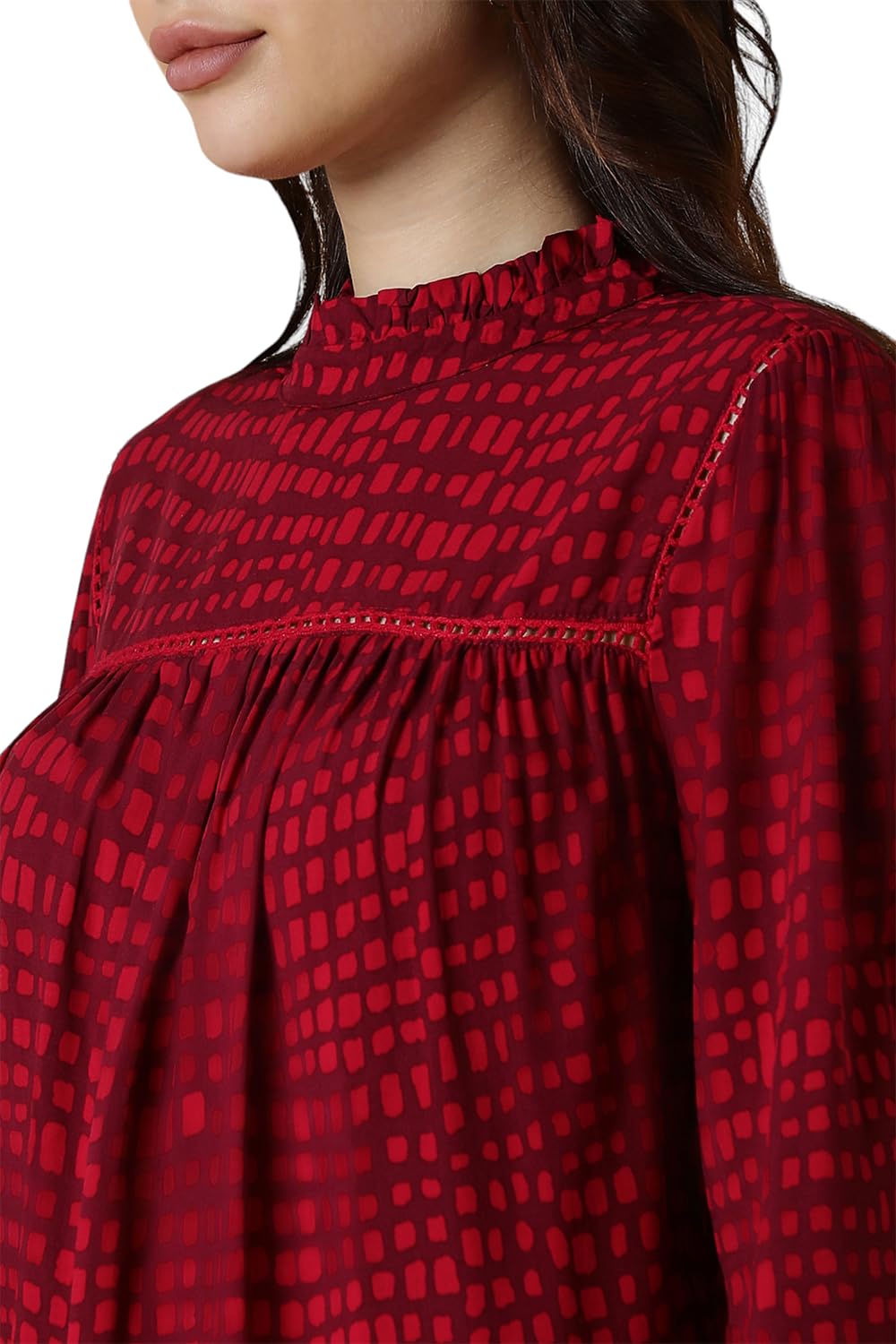 Allen Solly Women's Pink Full Sleeve Casual Shirt