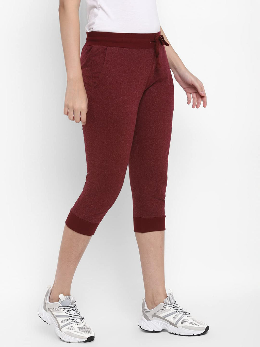 Alan Jones Clothing Women's Slim Fit Cotton Blend Capris