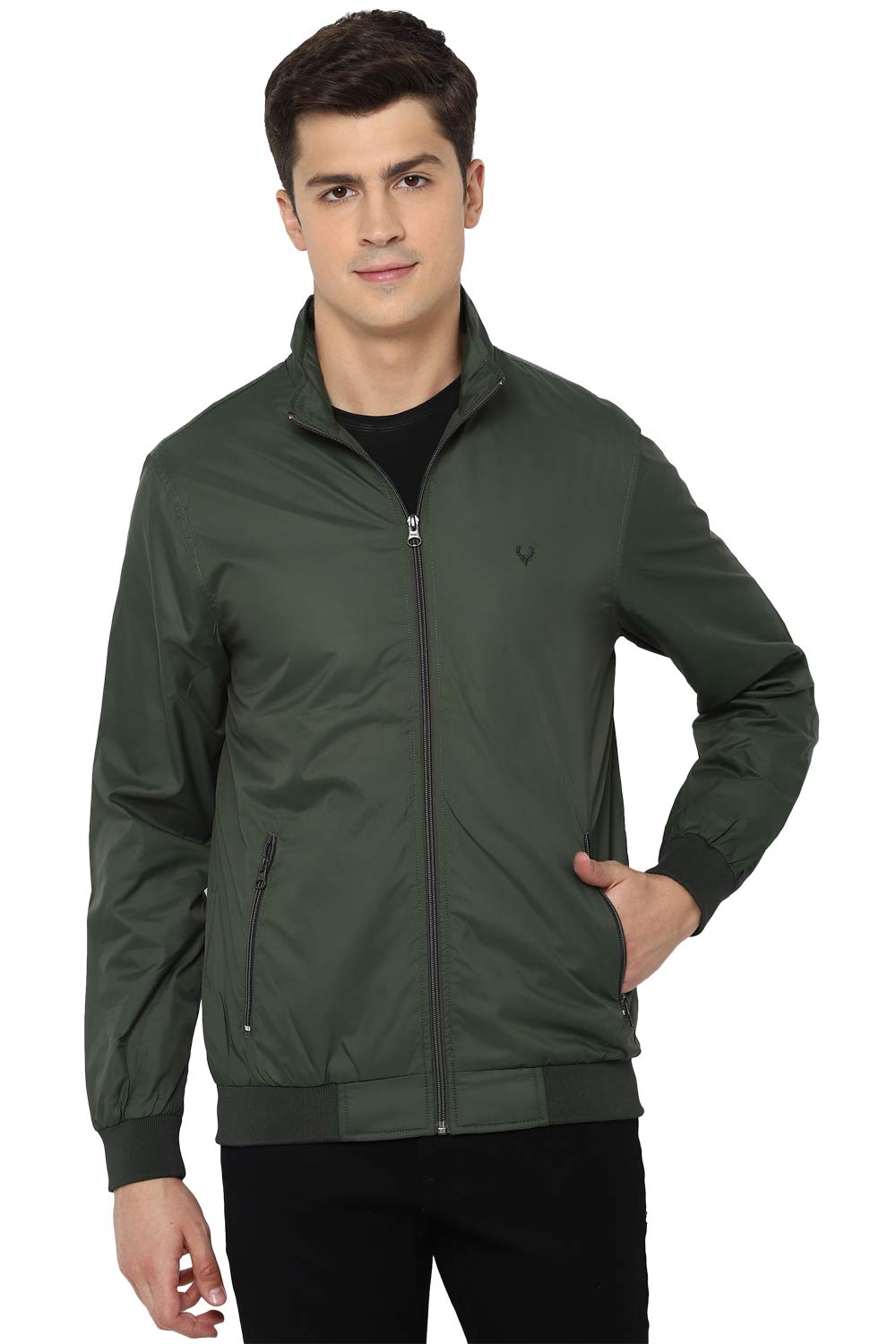 Allen Solly Men's Polyester Standard Length Casual Jacket