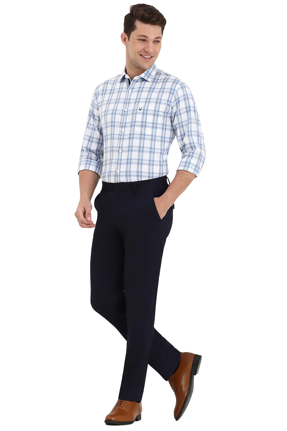 Allen Solly Men's Checkered Slim Fit Shirt