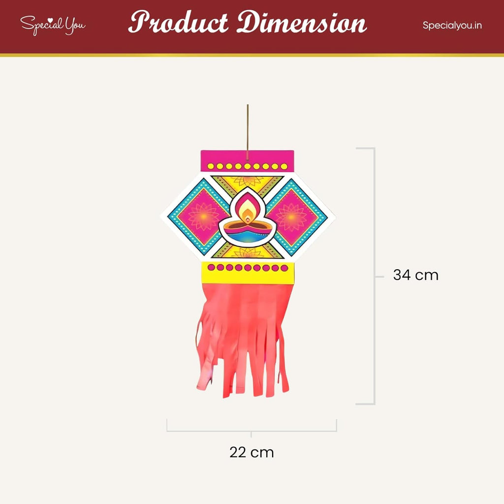 Special You Diwali Kandeel, Paper Kandeel Lantern for Diwali, Diwali Danglers, Paper Lantern for Diwali, Diwali Decorations Hanging, Danglers for Diwali Decoration, Hanging Kandeel for Diwali