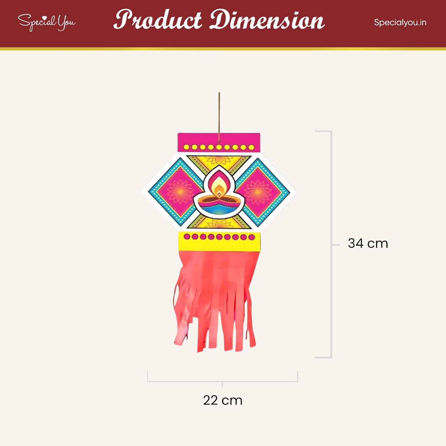 Special You Diwali Kandeel, Paper Kandeel Lantern for Diwali, Diwali Danglers, Paper Lantern for Diwali, Diwali Decorations Hanging, Danglers for Diwali Decoration, Hanging Kandeel for Diwali