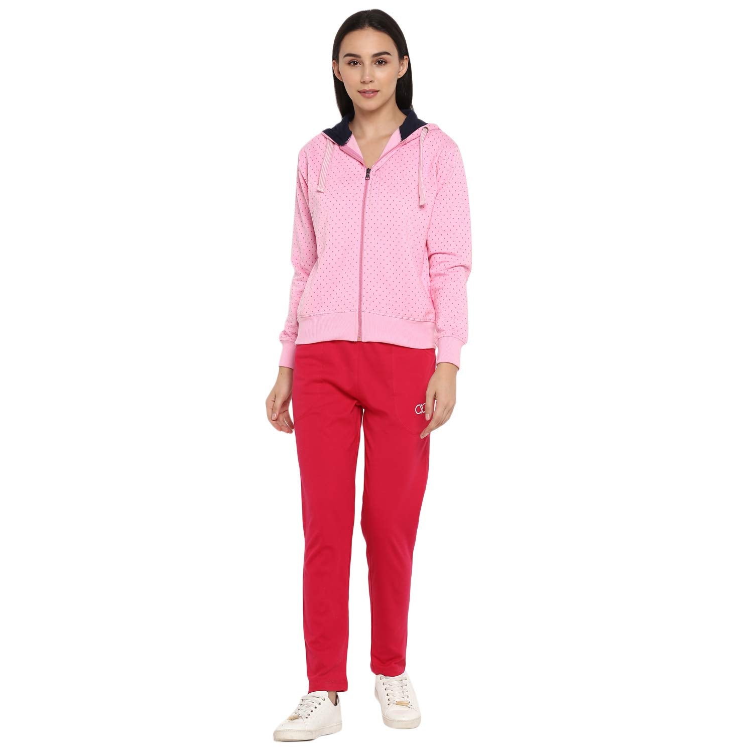 Alan Jones Clothing Women's Cotton Slim Fit Lounge Pants- Pack Of 2