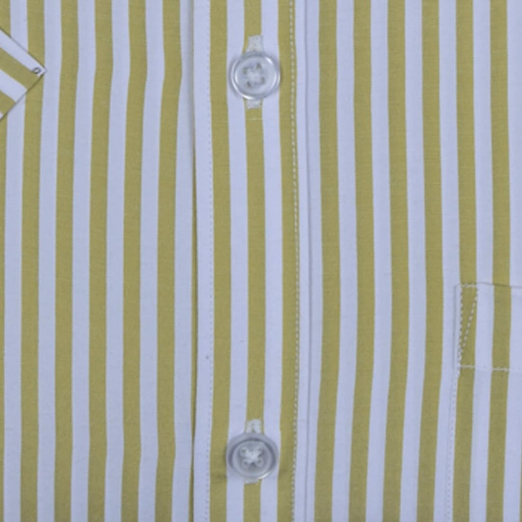 Accox Men's Cotton Striped Formal Shirt (B0CZDXDWWR)