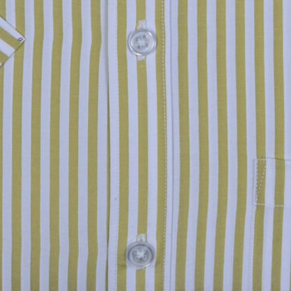 Accox Men's Cotton Striped Formal Shirt (B0CZDXDWWR)