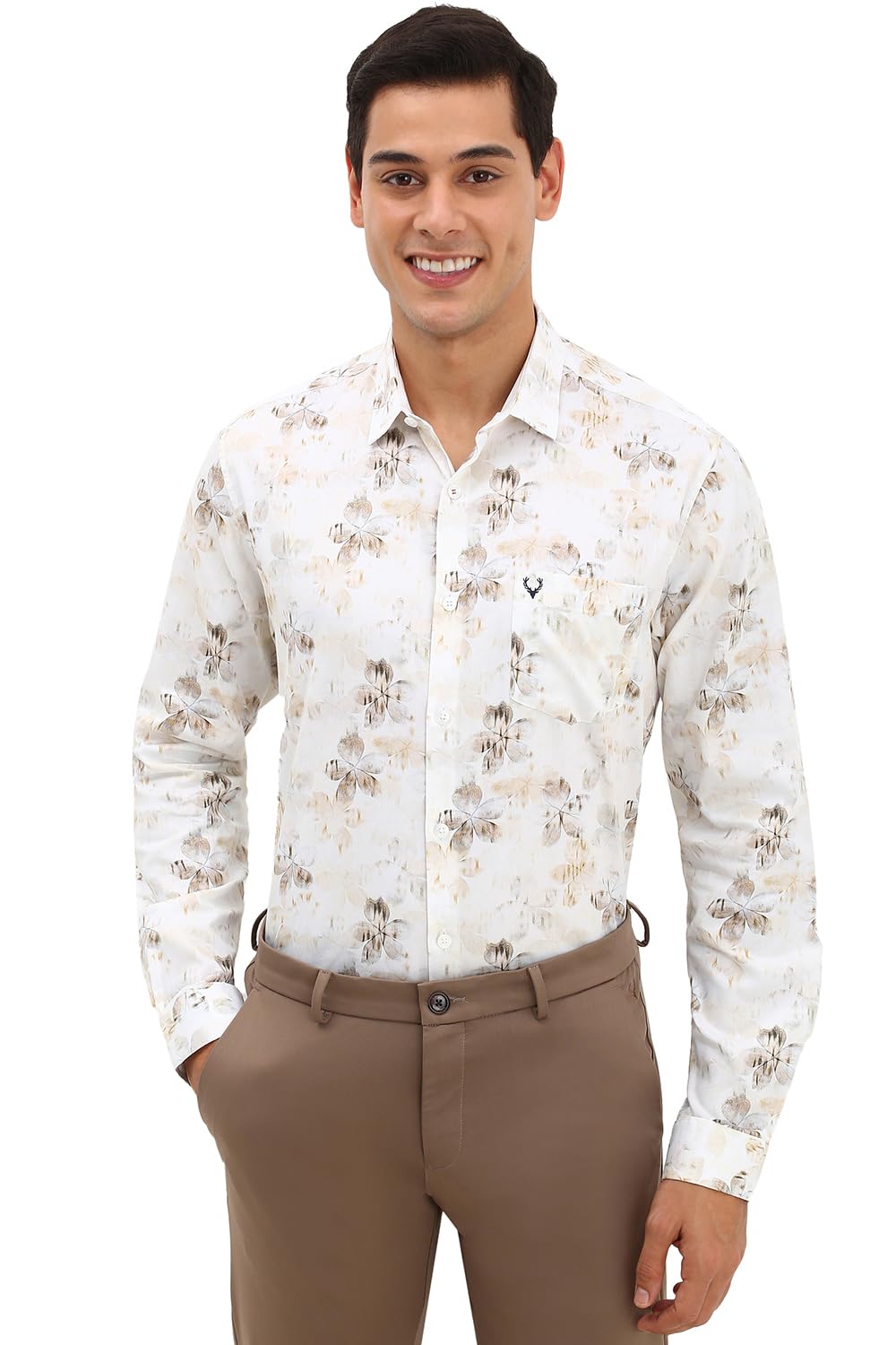 Allen Solly Men's Printed Slim Fit Shirt