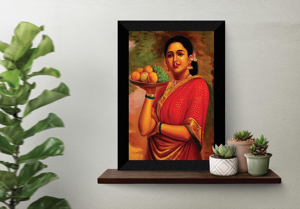 SAF paintings Traditional Woman Black frame painting for Wall Decoration,Home and Office OL-SANFK33329