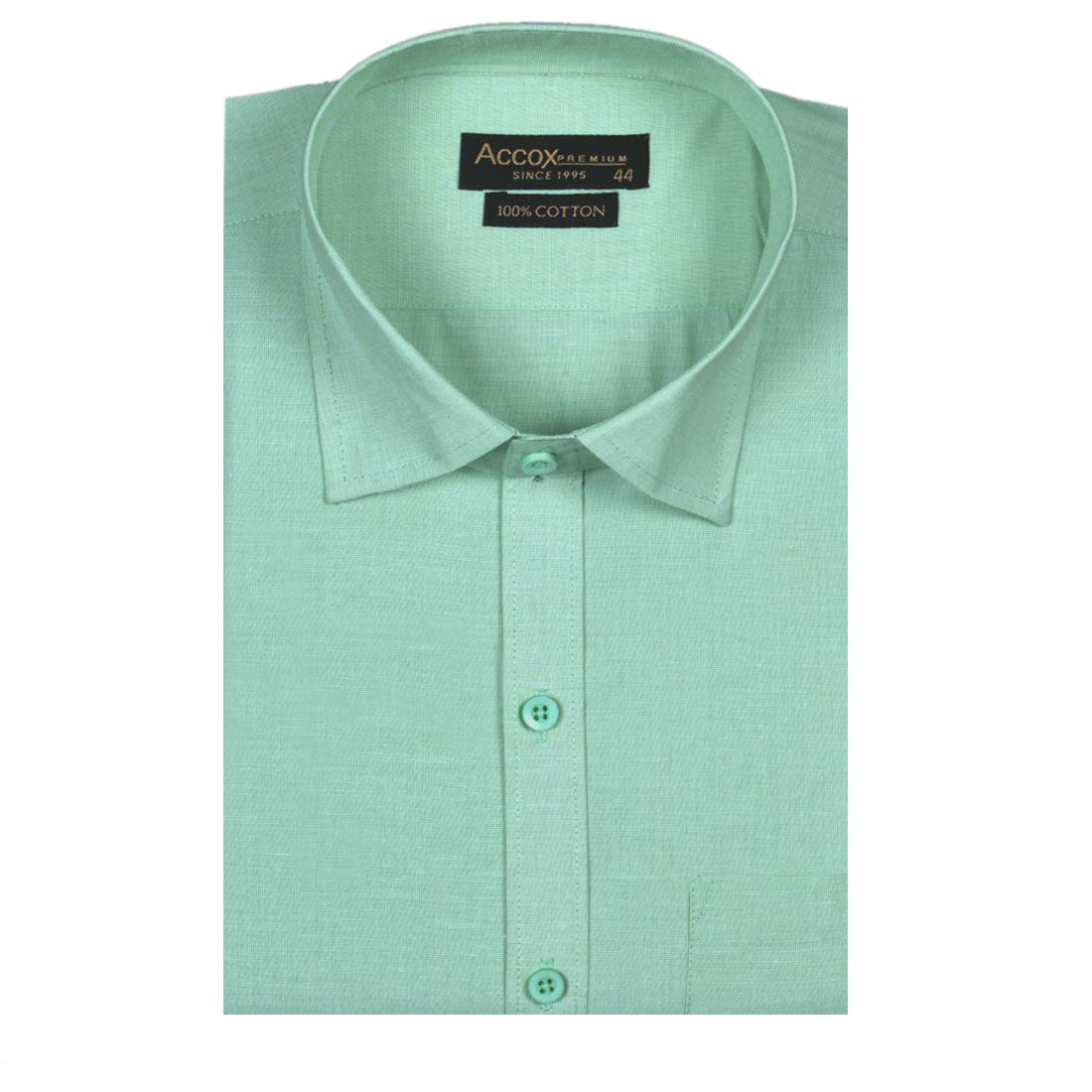 Accox Men's Cotton Plain Formal Shirt (B08KGPJYWK)