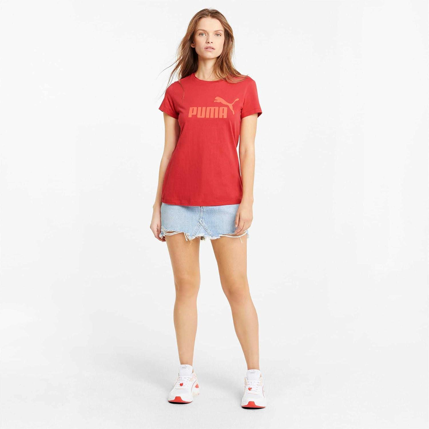 Puma Womens Regular Cotton Essential Logo Tee