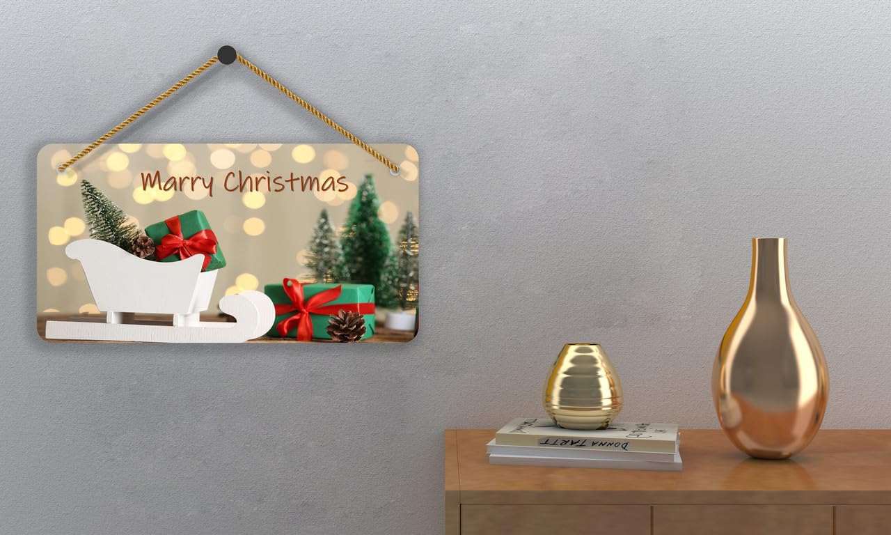 SAF UV Lamined Mdf Wall Hanging ||Merry Christmas Beautiful Home Decoration Wall Hanging|WS-WHAREC-23