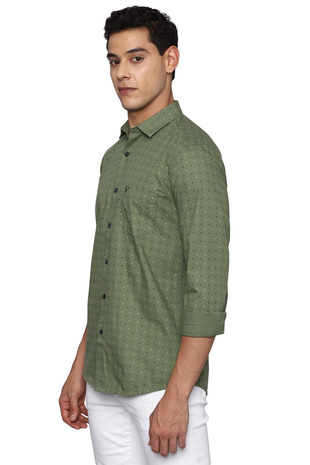 Allen Solly Men's Solid Straight Shirt