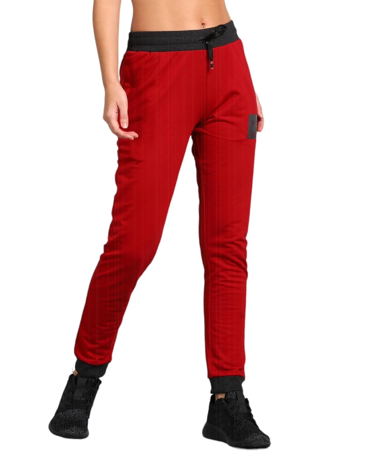 Alan Jones Clothing Women's Solid Slim Fit Joggers Track Pants