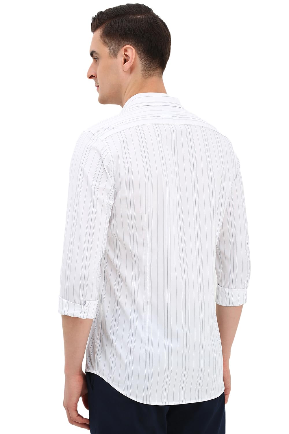 Allen Solly Men's Striped Slim Fit Shirt