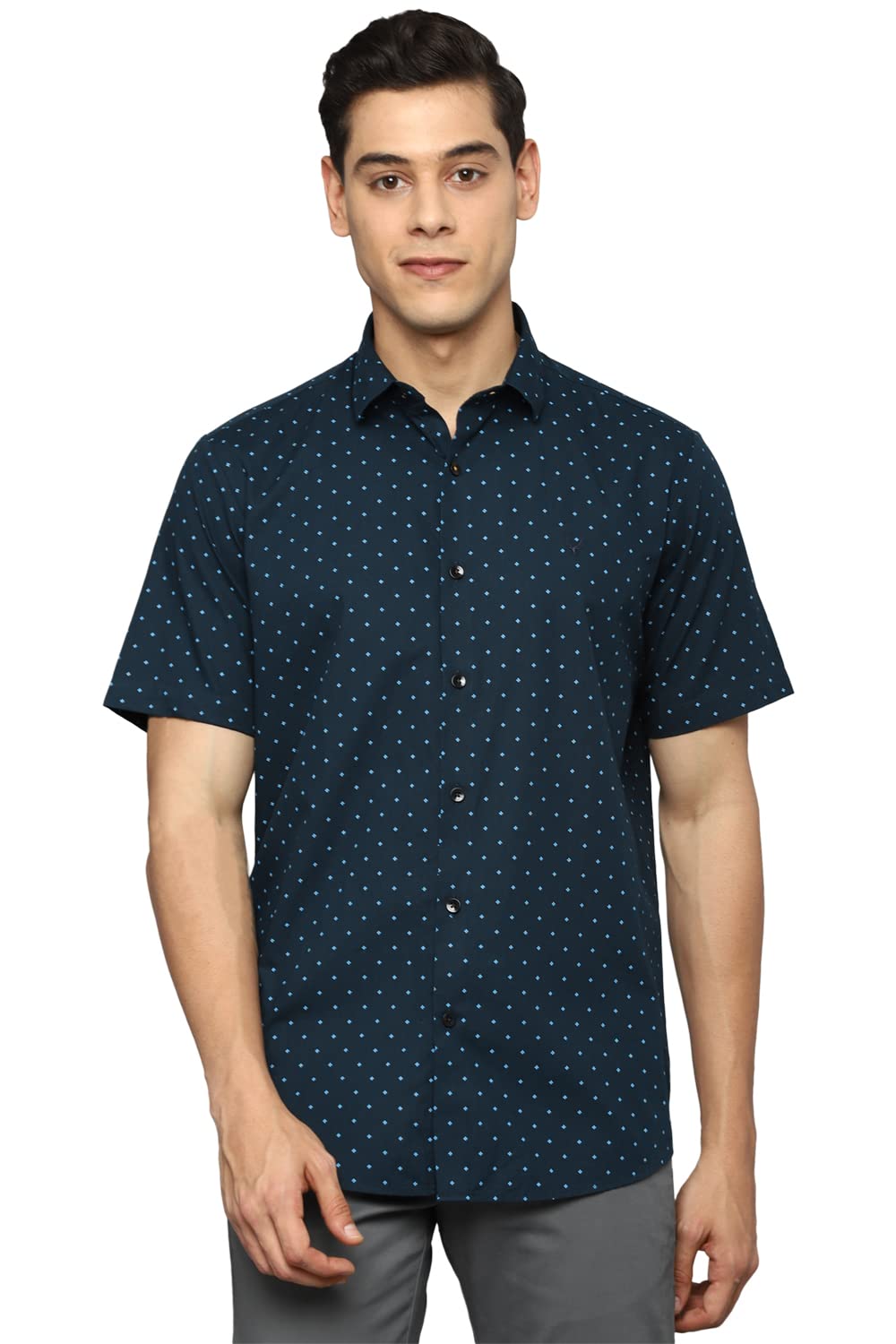 Allen Solly Men's Solid Regular Fit Shirt