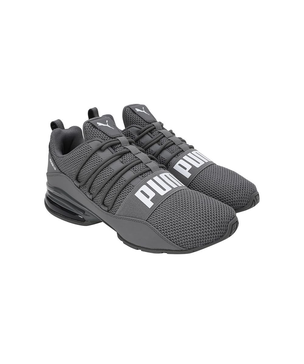 Puma Mens Cell Regulate Woven Castlerock-White Running Shoe