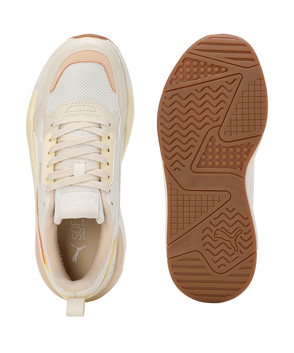 Puma Unisex-Adult X-Ray 2 Square Alpine Snow-Frosted Ivory-Cashew Sneaker