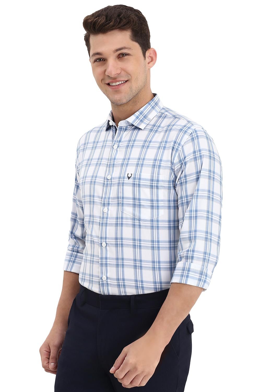 Allen Solly Men's Checkered Slim Fit Shirt