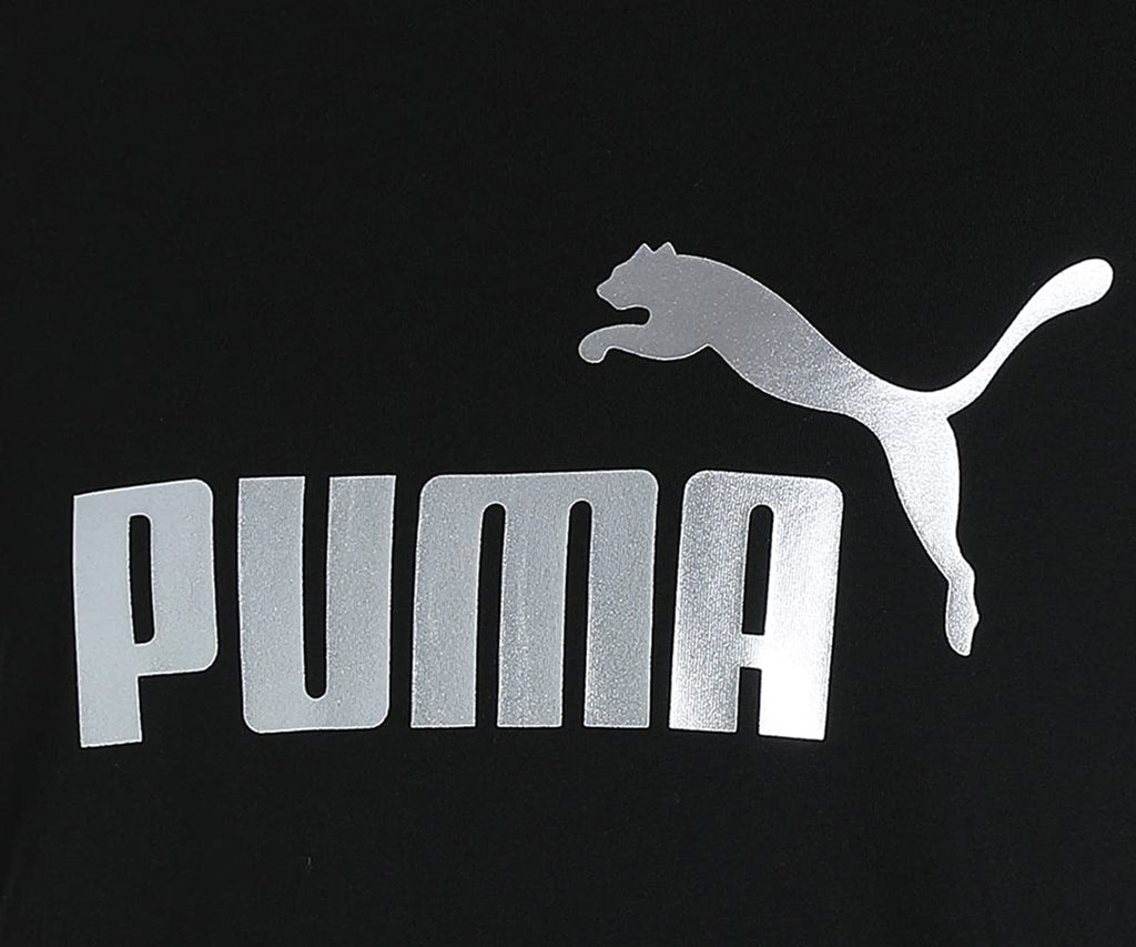 Puma Womens Regular Cotton Essential and Metallic Logo Tee