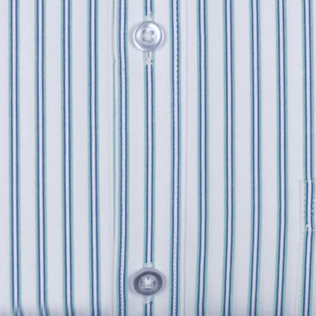 ACCOX Men's Striped Full Long Sleeves Regular Fit Cotton Formal Checkred Shirts(GCR77)