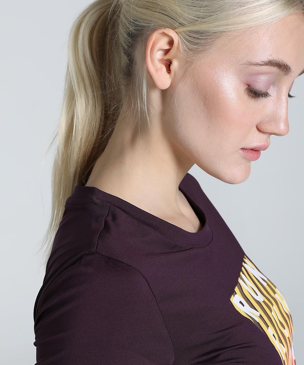 Puma Women's Graphic Print Slim Fit T-Shirt