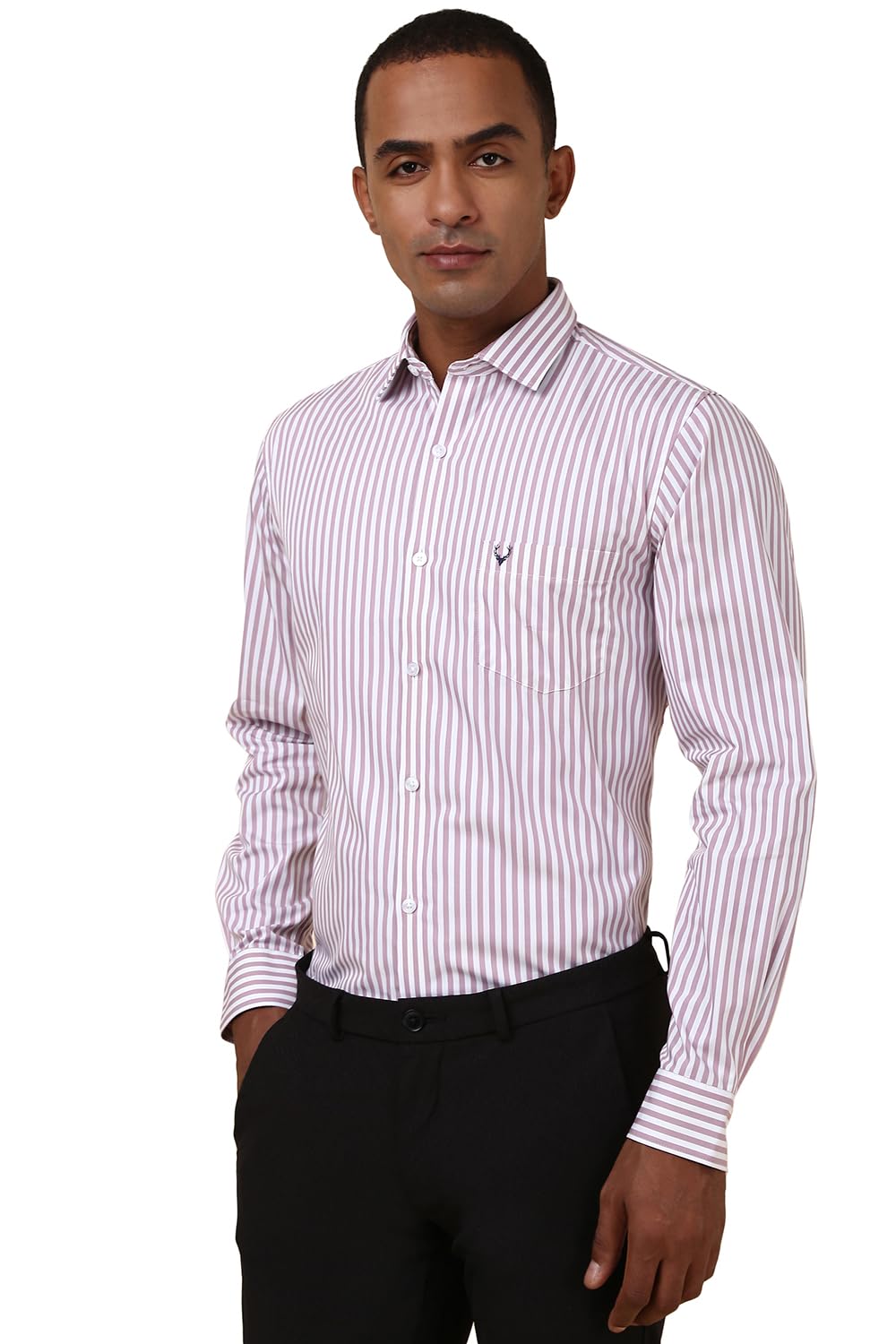 Allen Solly Men's Slim Fit Full Sleeve Striped Shirt