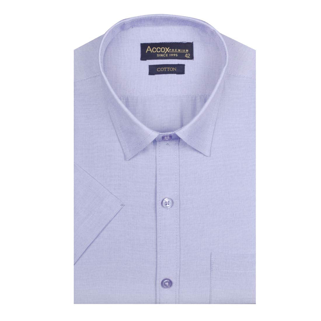 Accox Men's Cotton Plain Formal Shirt (B08JJ53392)