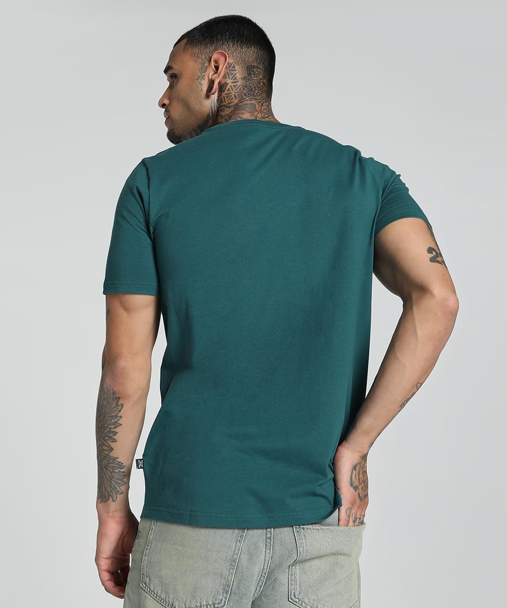Puma Men's Solid Regular Fit T-Shirt