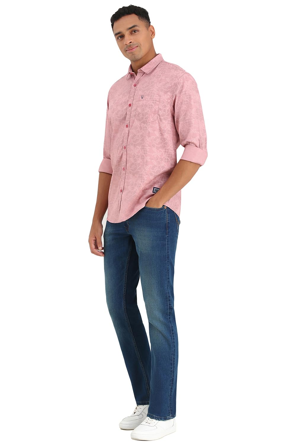 Allen Solly Men's Solid Regular Fit Shirt