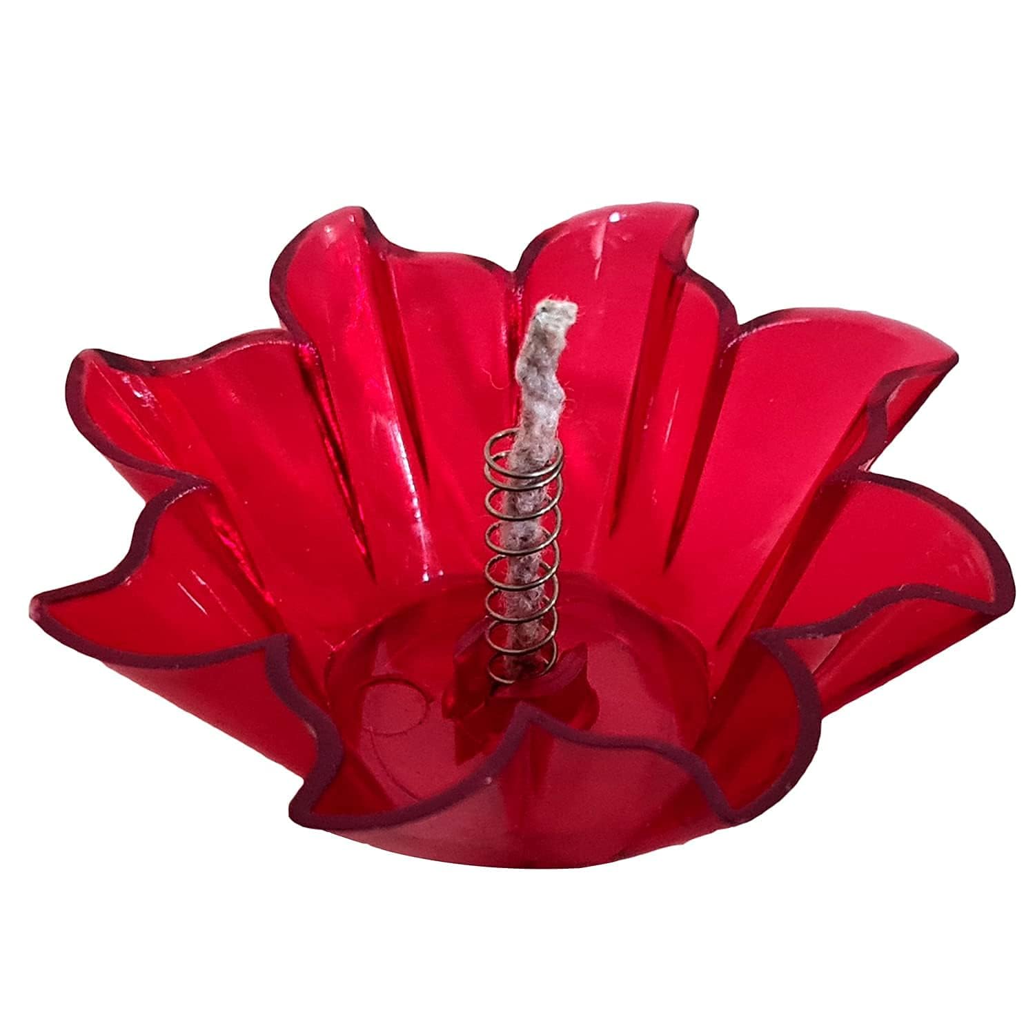 Basild Pack of -12 3D Reflection Diya Set Festival Diwali Decor Diya Lights for Decoration 3D Reflective Diya Set New Multi Design Multi Colour Reusable Diya's Beautifull Look for Transparent Diya's