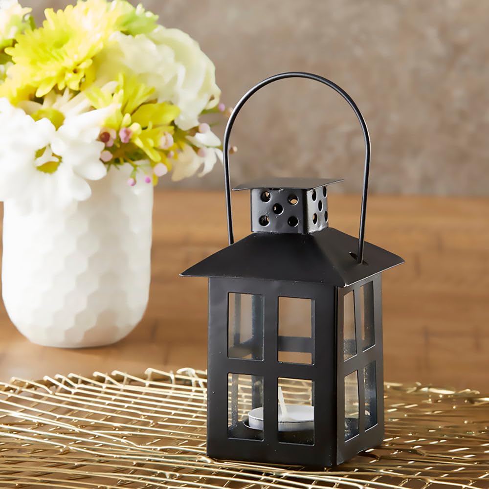 Extreme Karigari Metal Lantern for Home Decor | Tealight Candle Holder | Ideal for Diwali, Festivals, Christmas, New Year | Home Decor (Black)