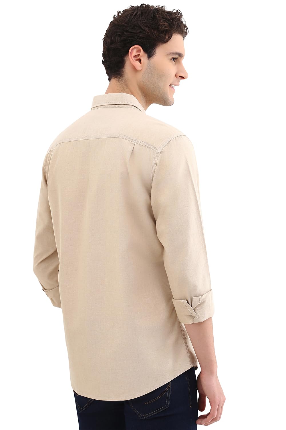 Allen Solly Men's Solid Regular Fit Shirt