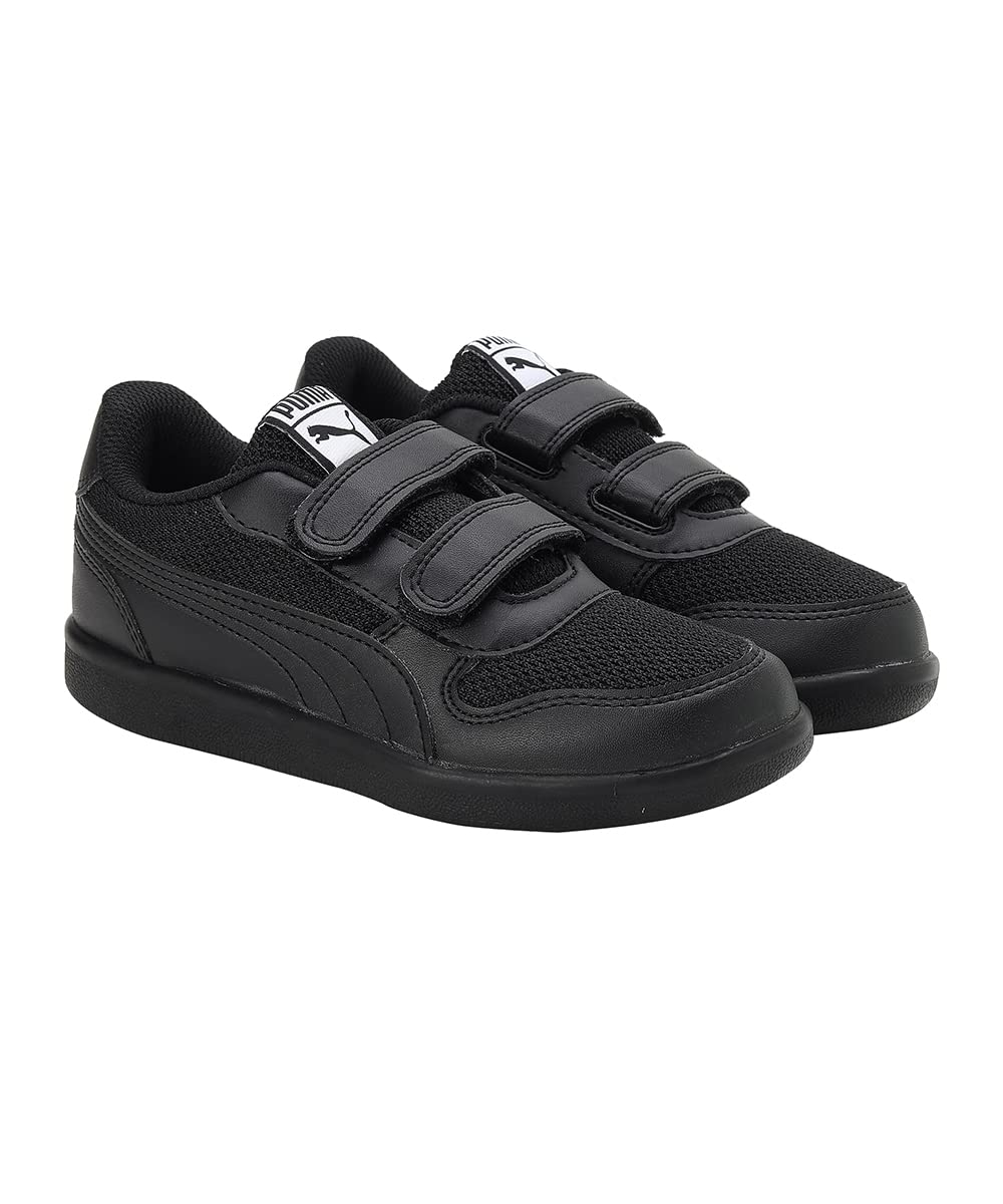 Puma Unisex-Kid Kent 2.0 V PS Black-Black Sneaker - 13 UK (38083102)