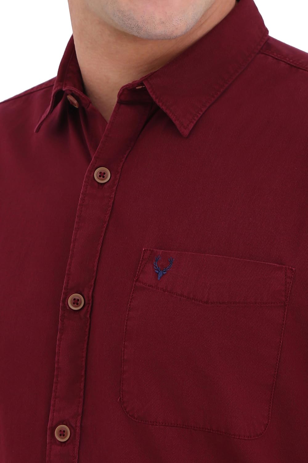 Allen Solly Men's Solid Regular Fit Shirt