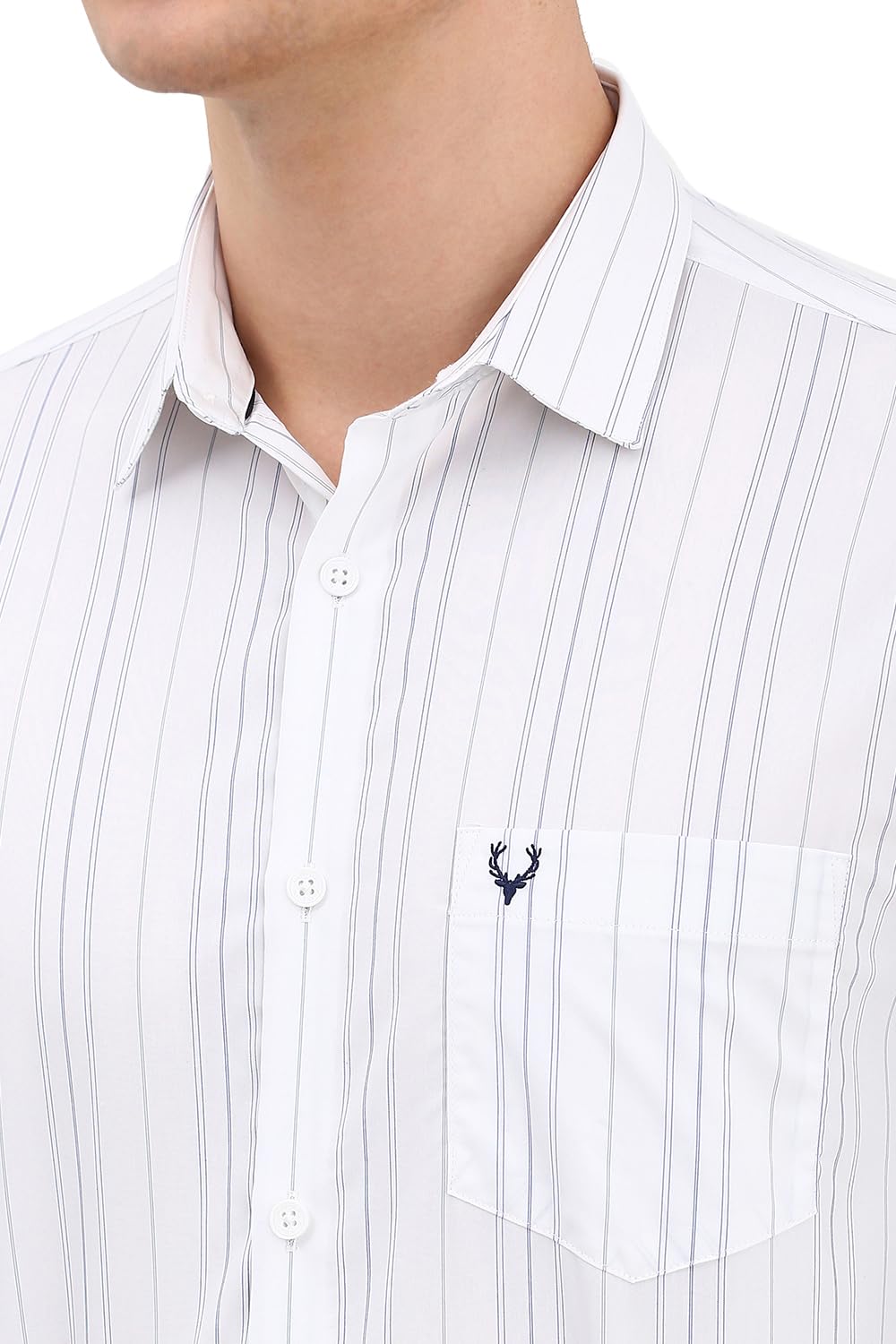 Allen Solly Men's Striped Slim Fit Shirt