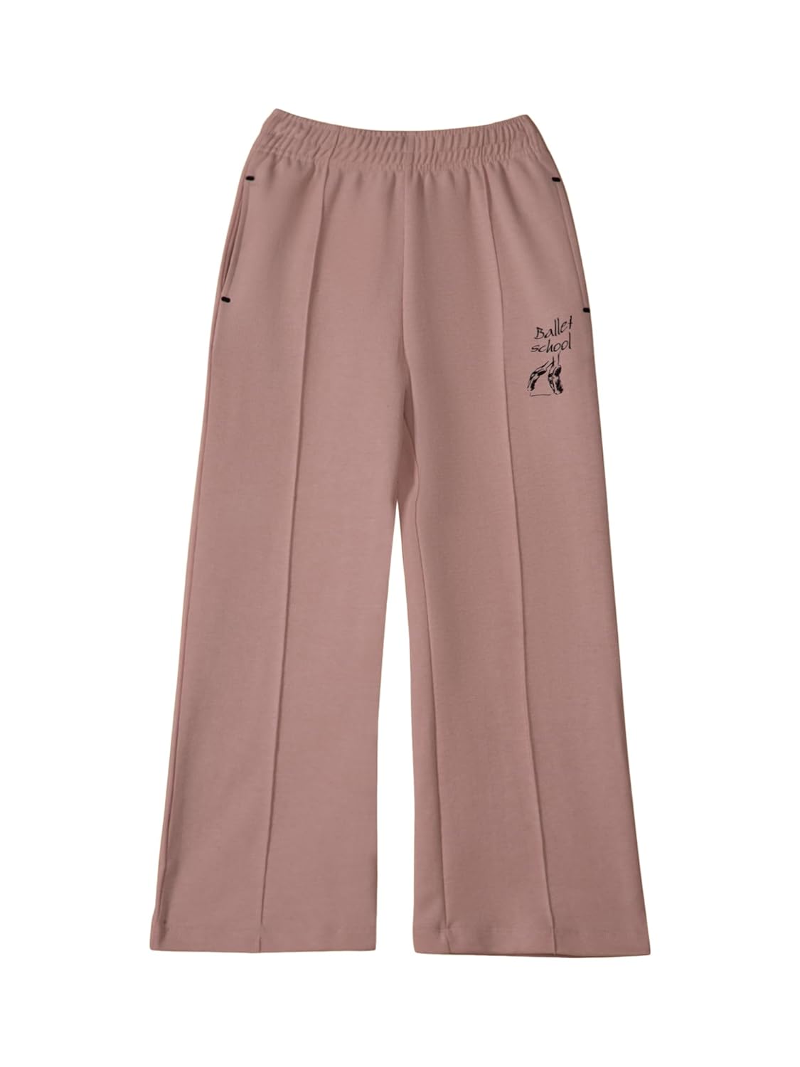 Alan Jones Clothing Solid Girls Wide Legs Trackpant