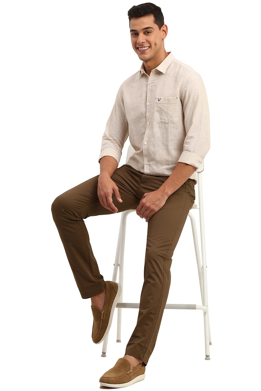 Allen Solly Men's Solid Slim Fit Shirt