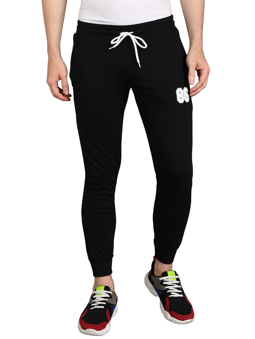 Alan Jones Clothing Men's Slim Fit Cotton Blend Track Pant