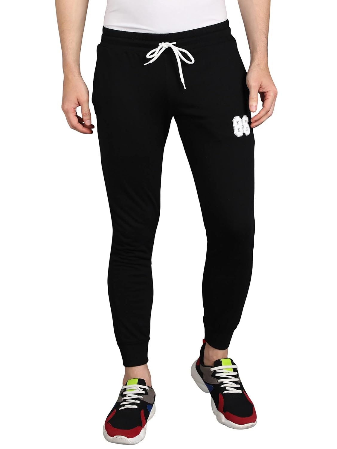 Alan Jones Clothing Men's Slim Fit Cotton Blend Track Pant