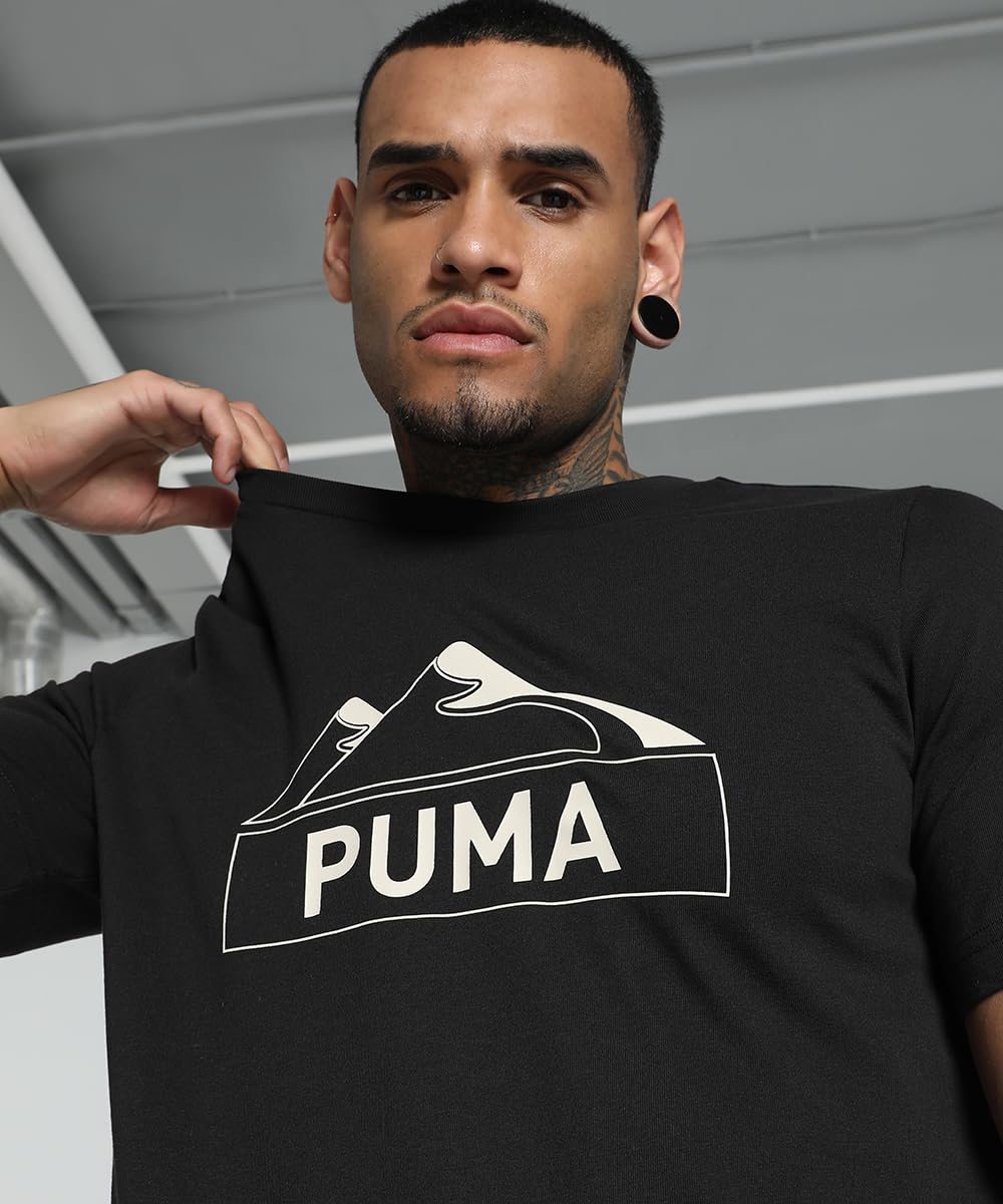 Puma Men's Graphic Print Regular Fit T-Shirt