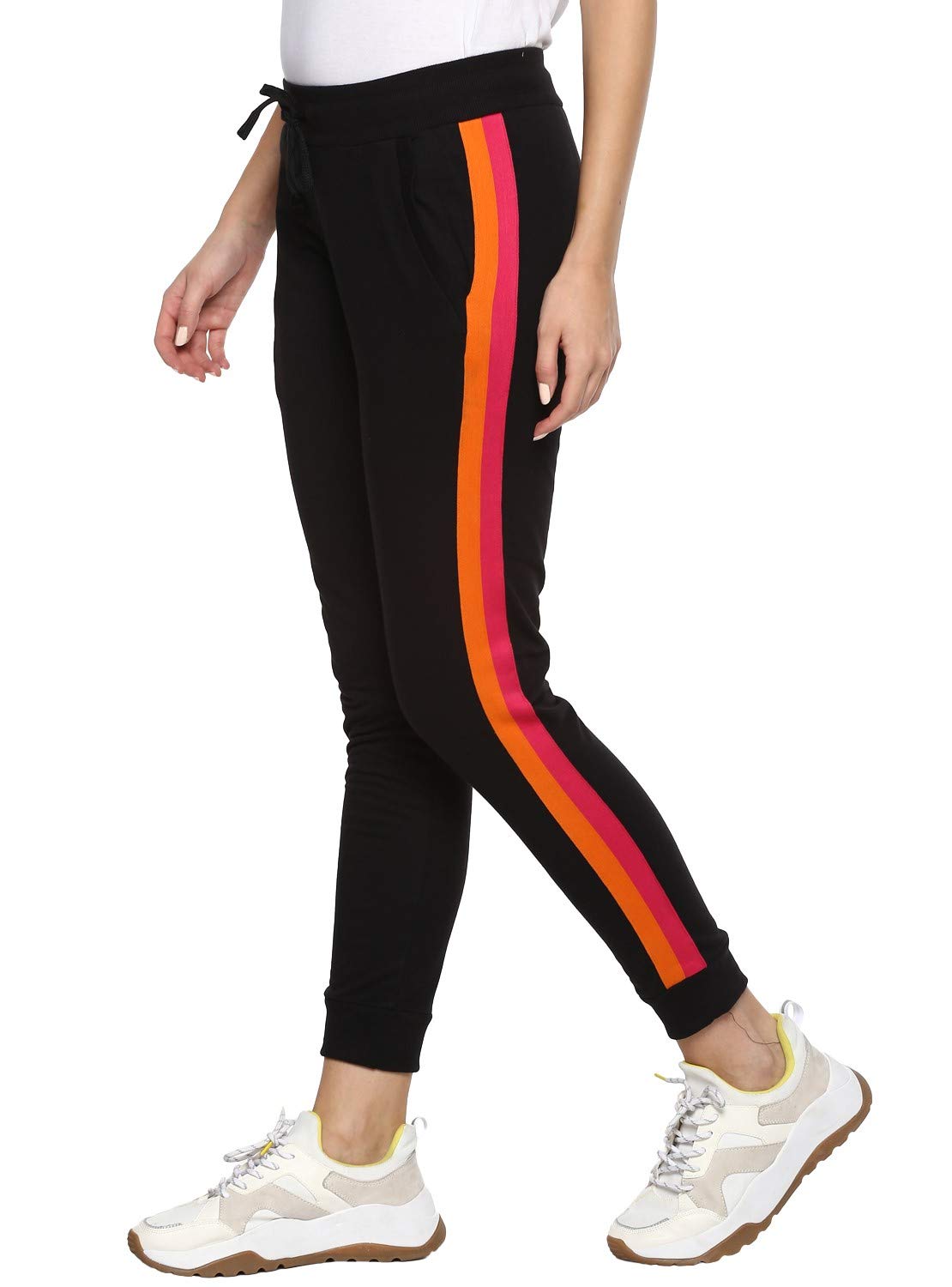 Alan Jones Clothing Women's Side tape Joggers Track Pants