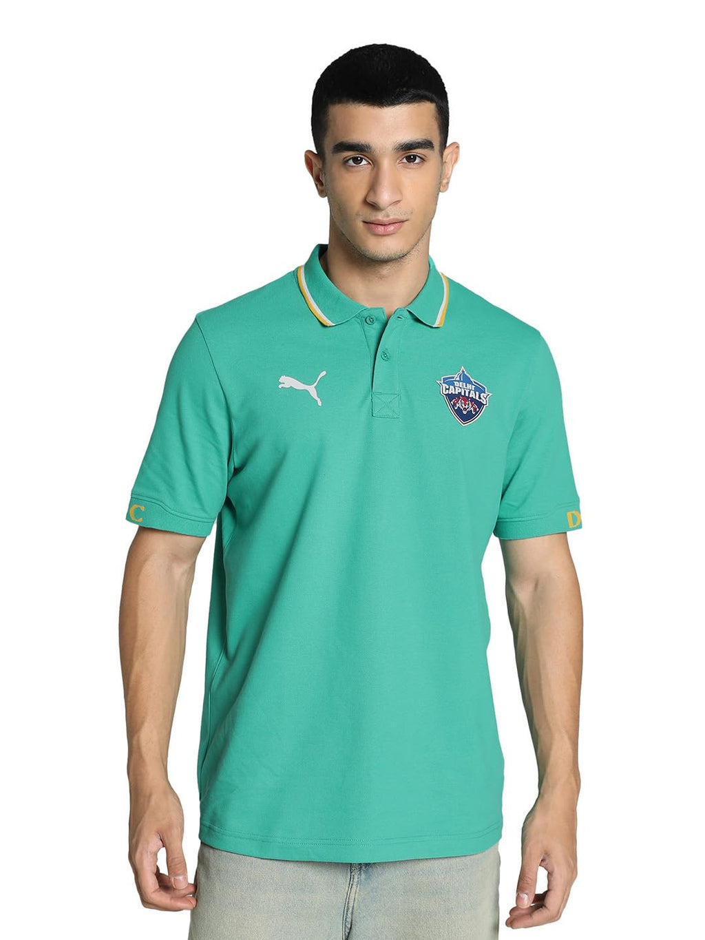 Puma Mens Ipl Delhi Capitals Slim Fit Polo T-Shirt