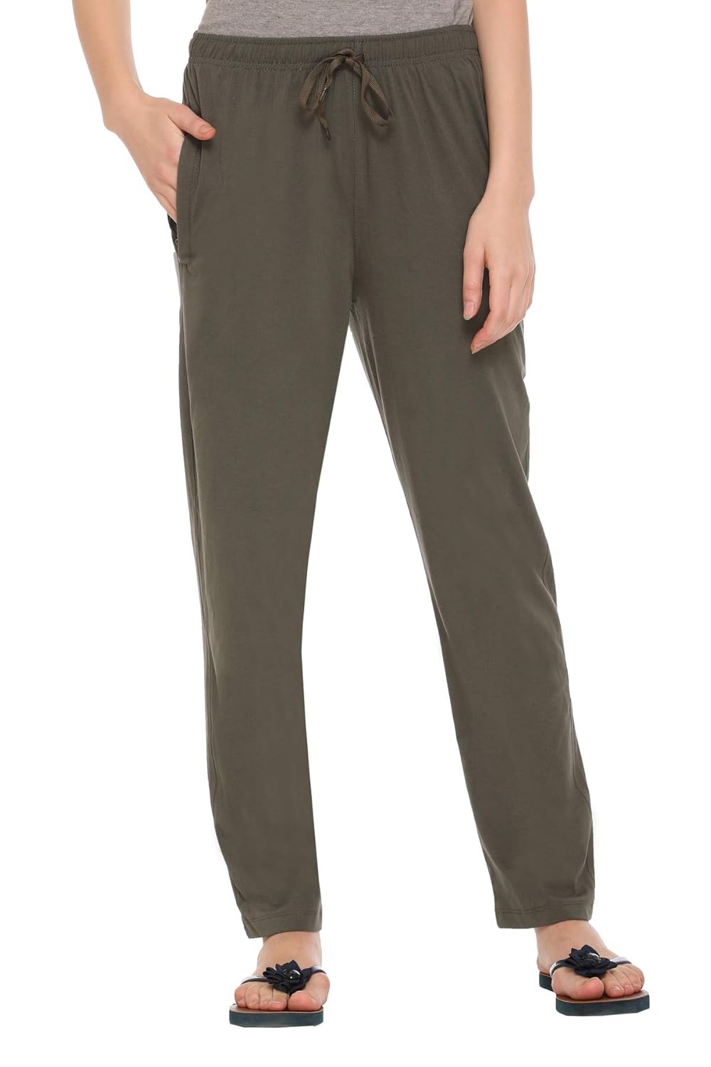 CUPID Women Relaxed Fit Cotton Lounge Pants, Comfortable Track Pant