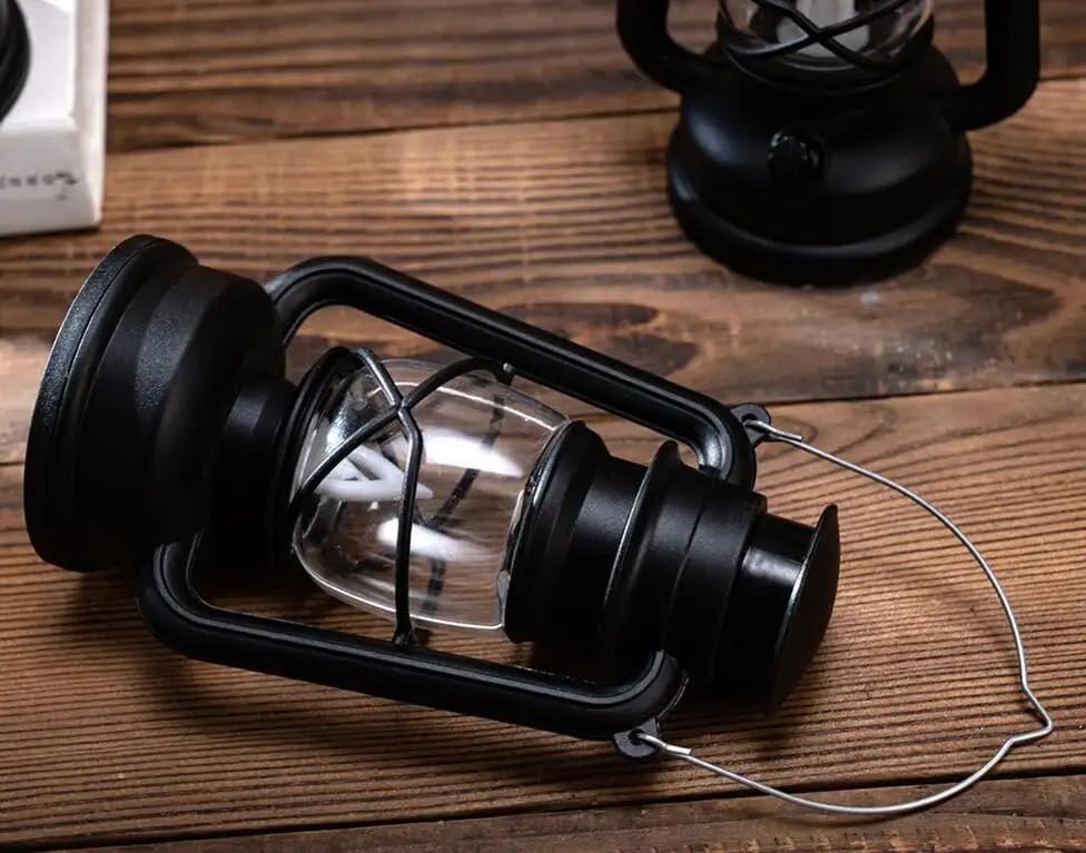 TEESTA Multi-Functional Kerosene Lantern with LED Candle and Portable Handle | Mini Hand Lamp for Home Decoration On Diwali , Christmas and Many More Festivals | Lantern Ornament for Kids (Pack of 1)