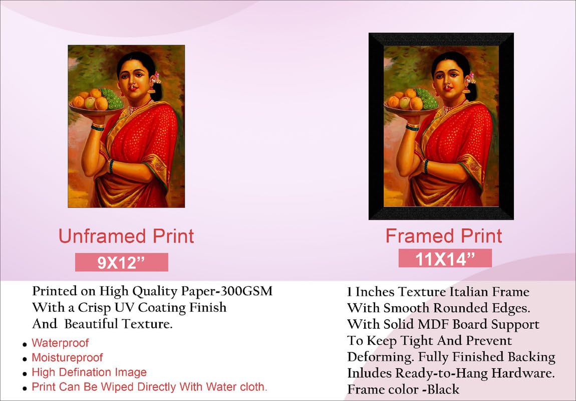 SAF paintings Traditional Woman Black frame painting for Wall Decoration,Home and Office OL-SANFK33329