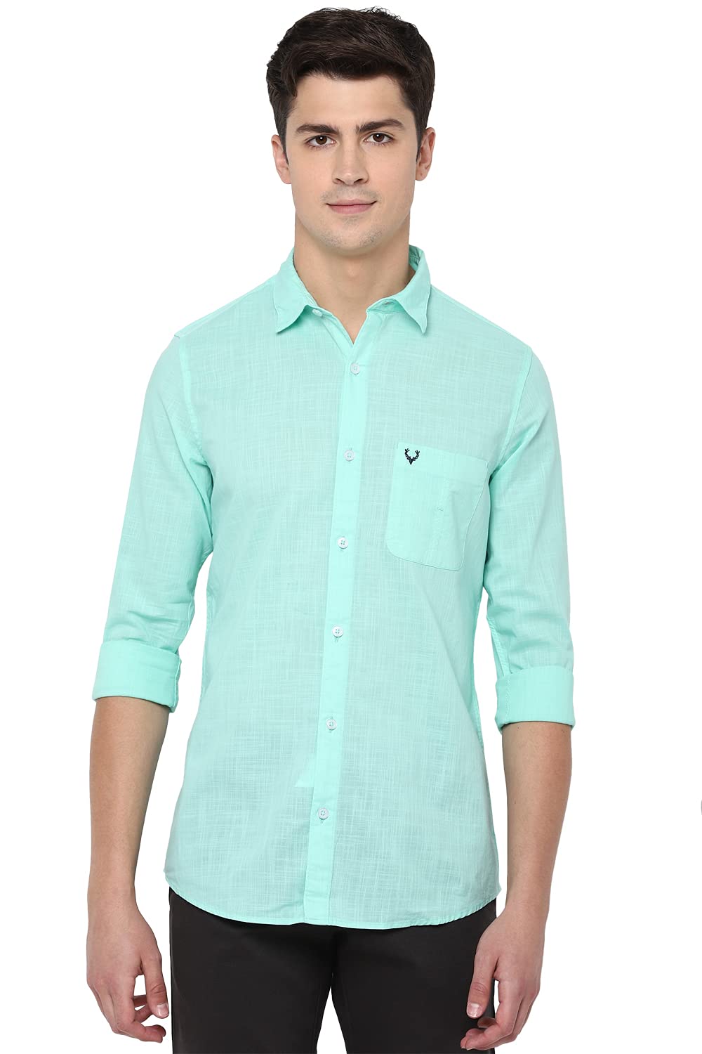 Allen Solly Men's Solid Slim Fit Shirt