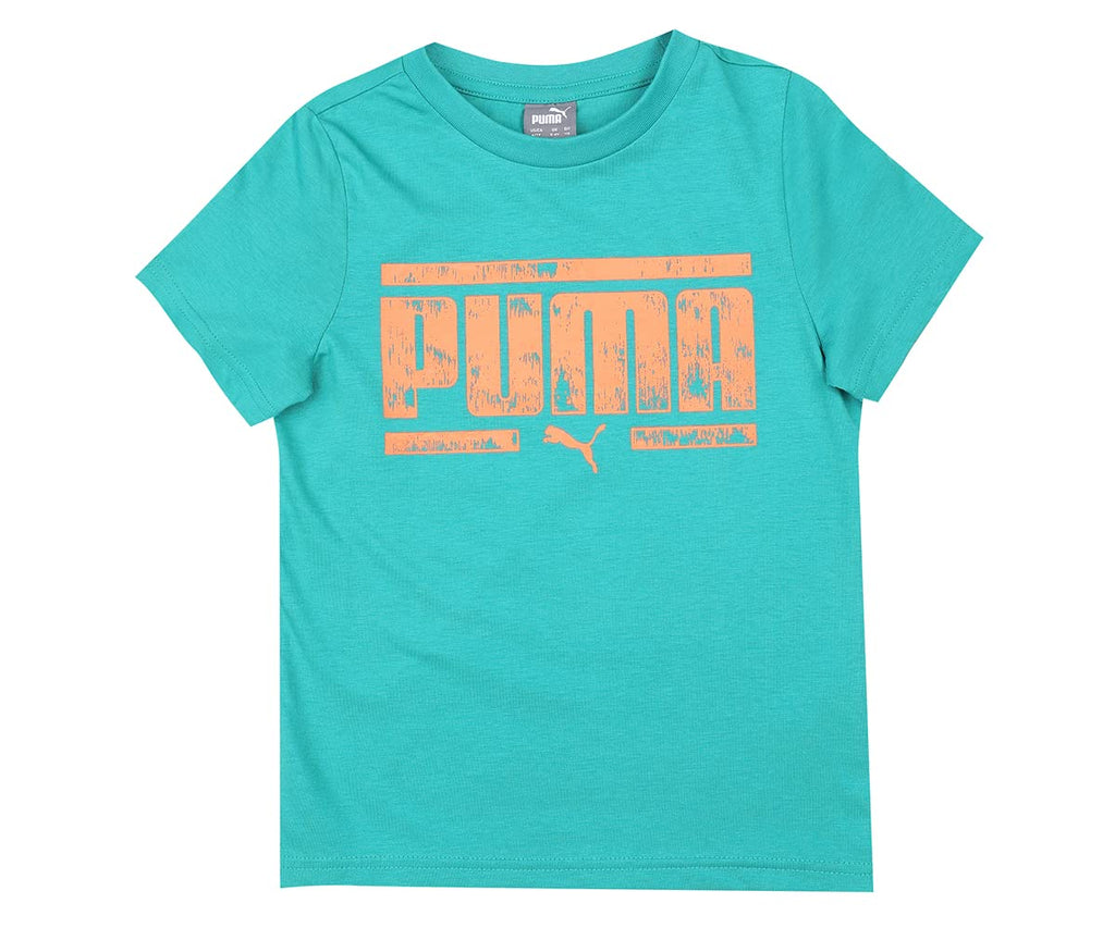 Puma Boy's Letter Print Regular Fit T Shirt