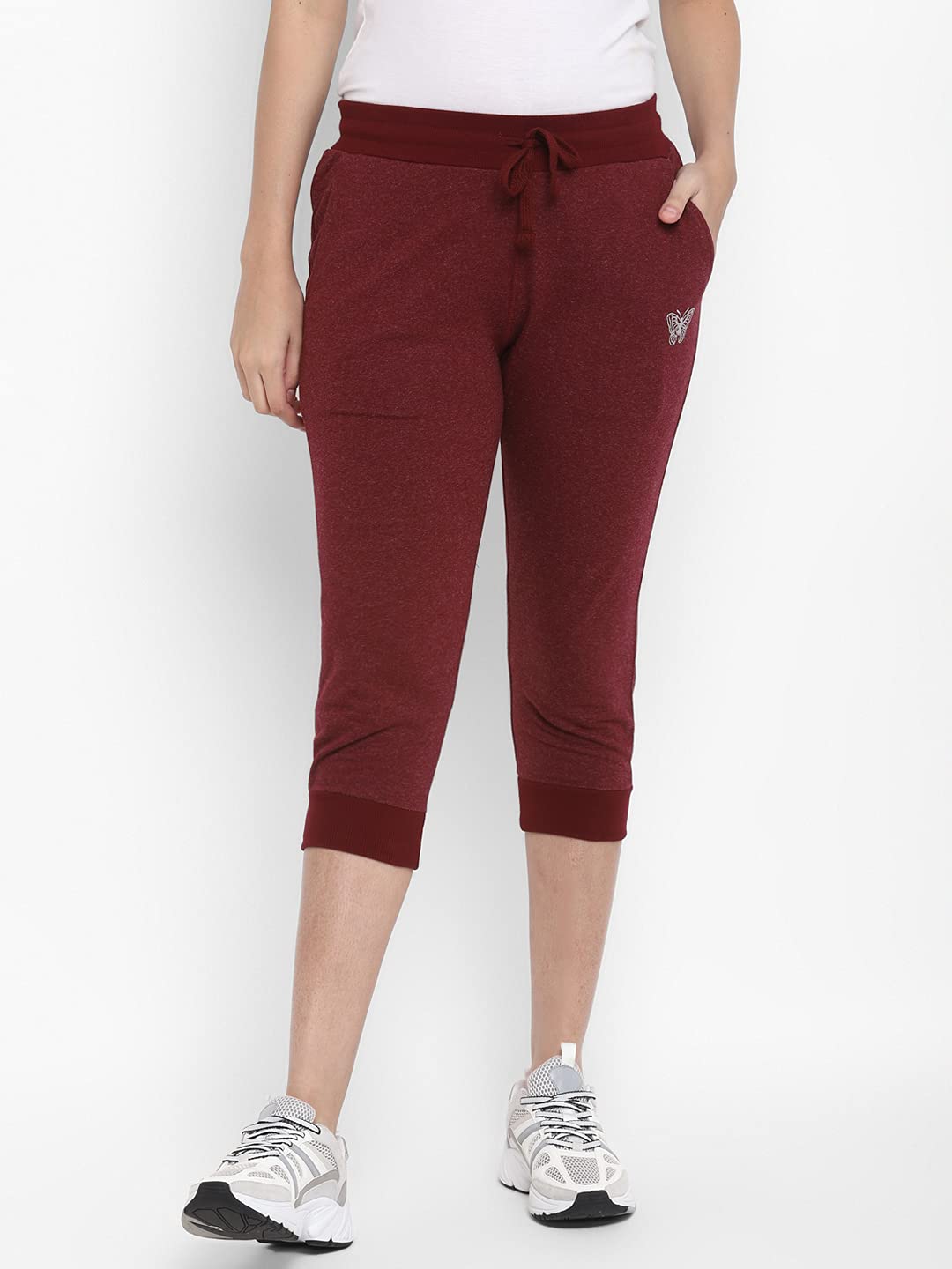 Alan Jones Clothing Women's Slim Fit Cotton Blend Capris
