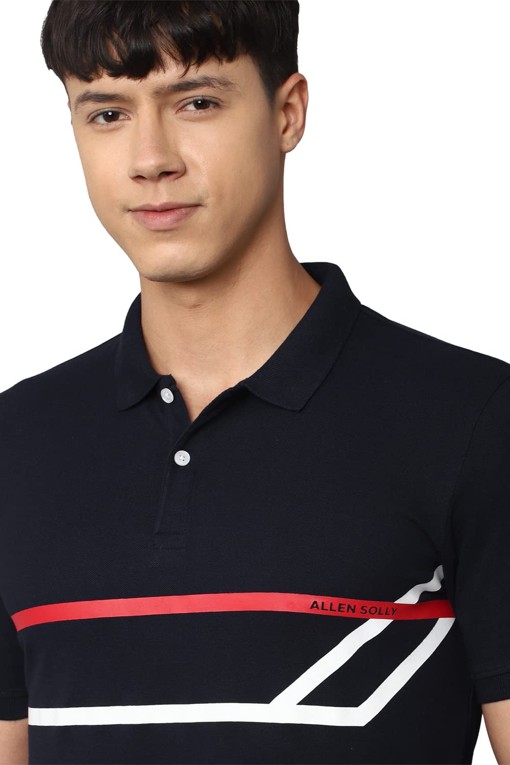 Allen Solly Men's Solid Regular Fit Polo Shirt